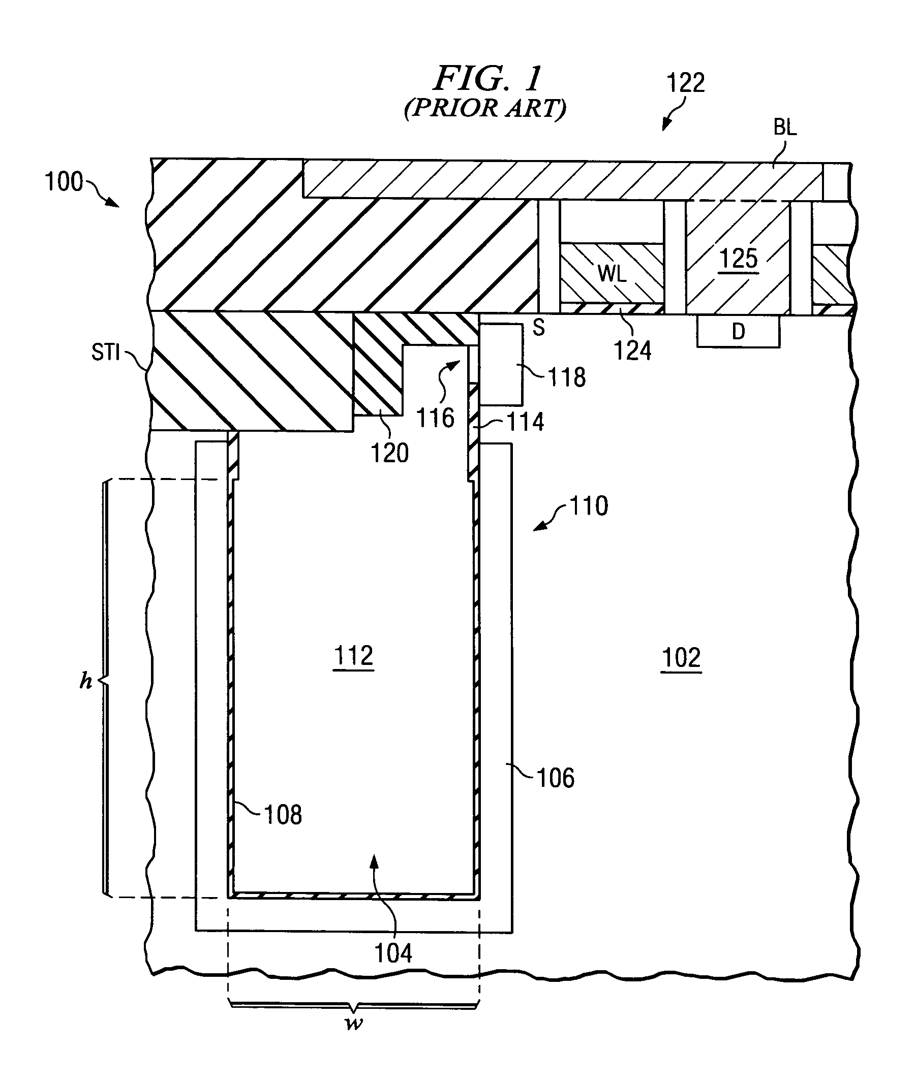 Trench capacitor with pillar