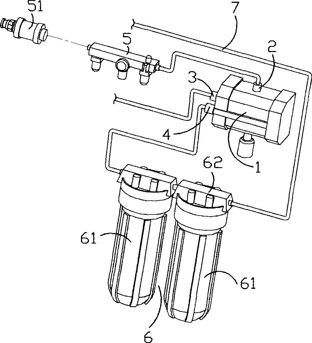 Fountain solution filtering method and device for printing