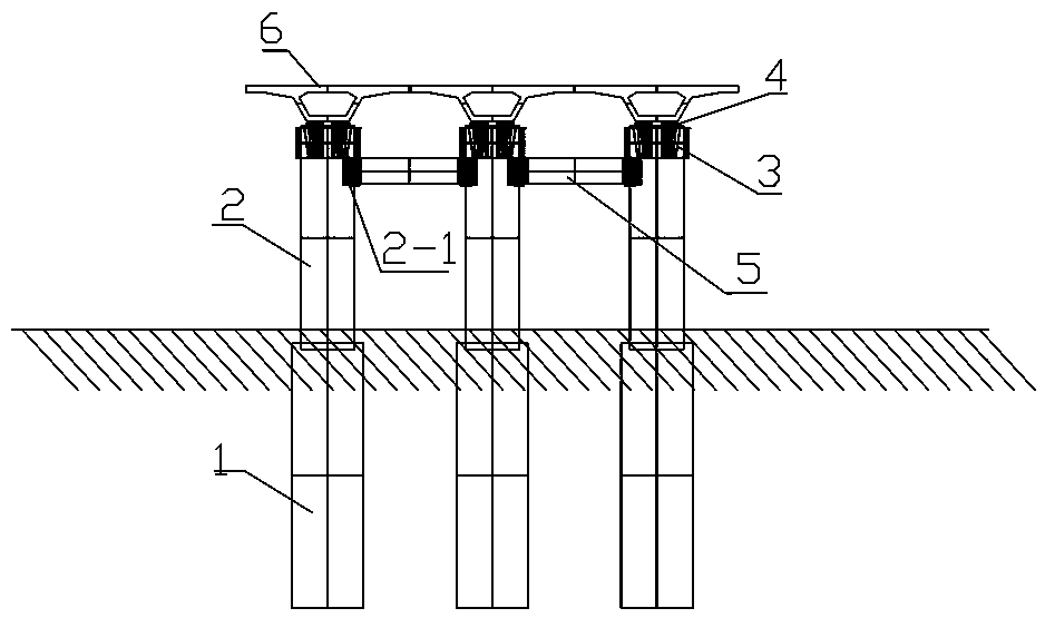 Prefabricated columnar pier and construction method thereof