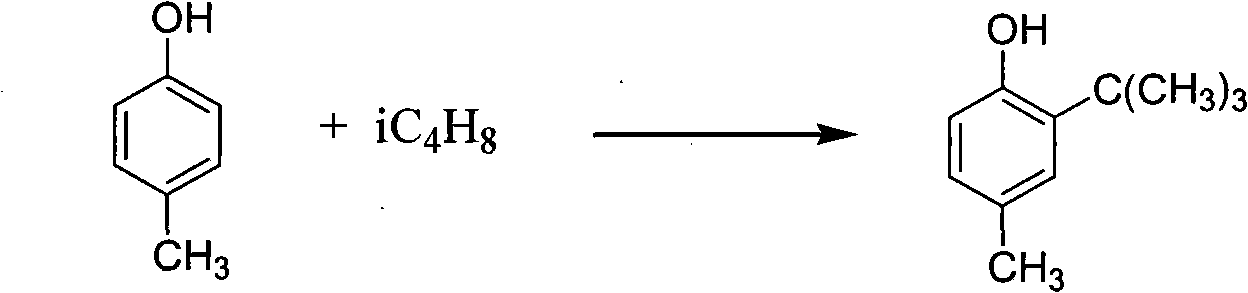 Processing technique of 2,6-ditbutyl-4-methylphenol