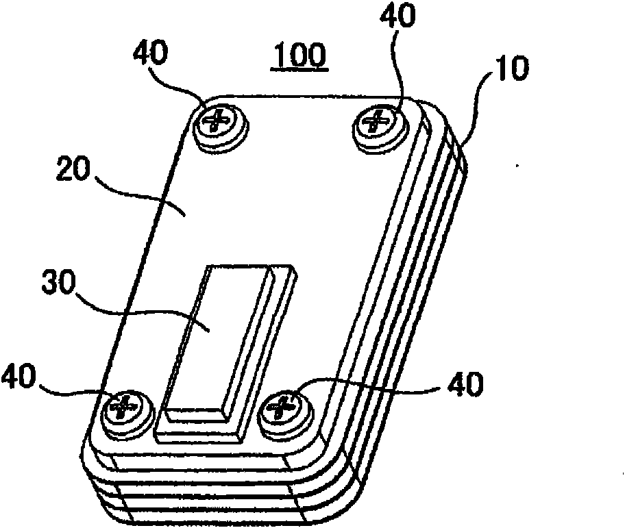 Stacked conduit assembly and screw fastening method for conduit part
