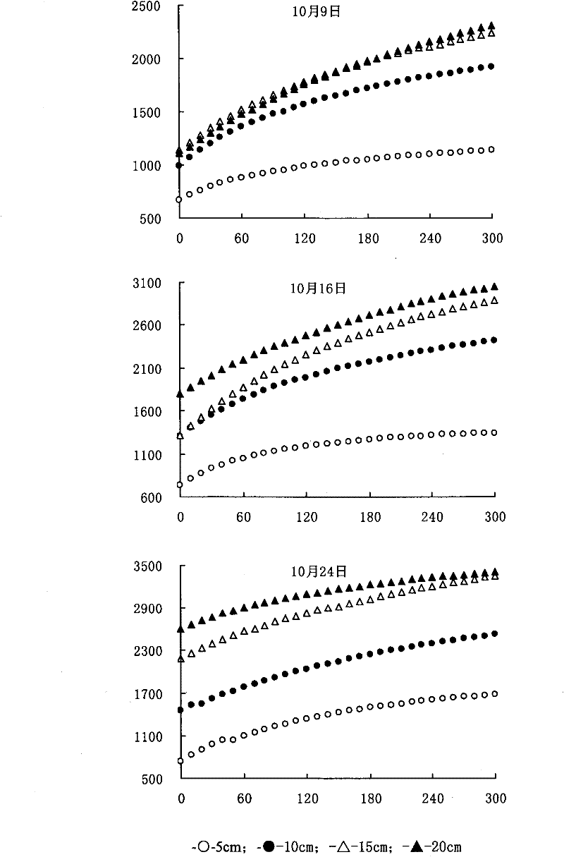 Method for obtaining standard instantaneous CO2 flux of soil profile