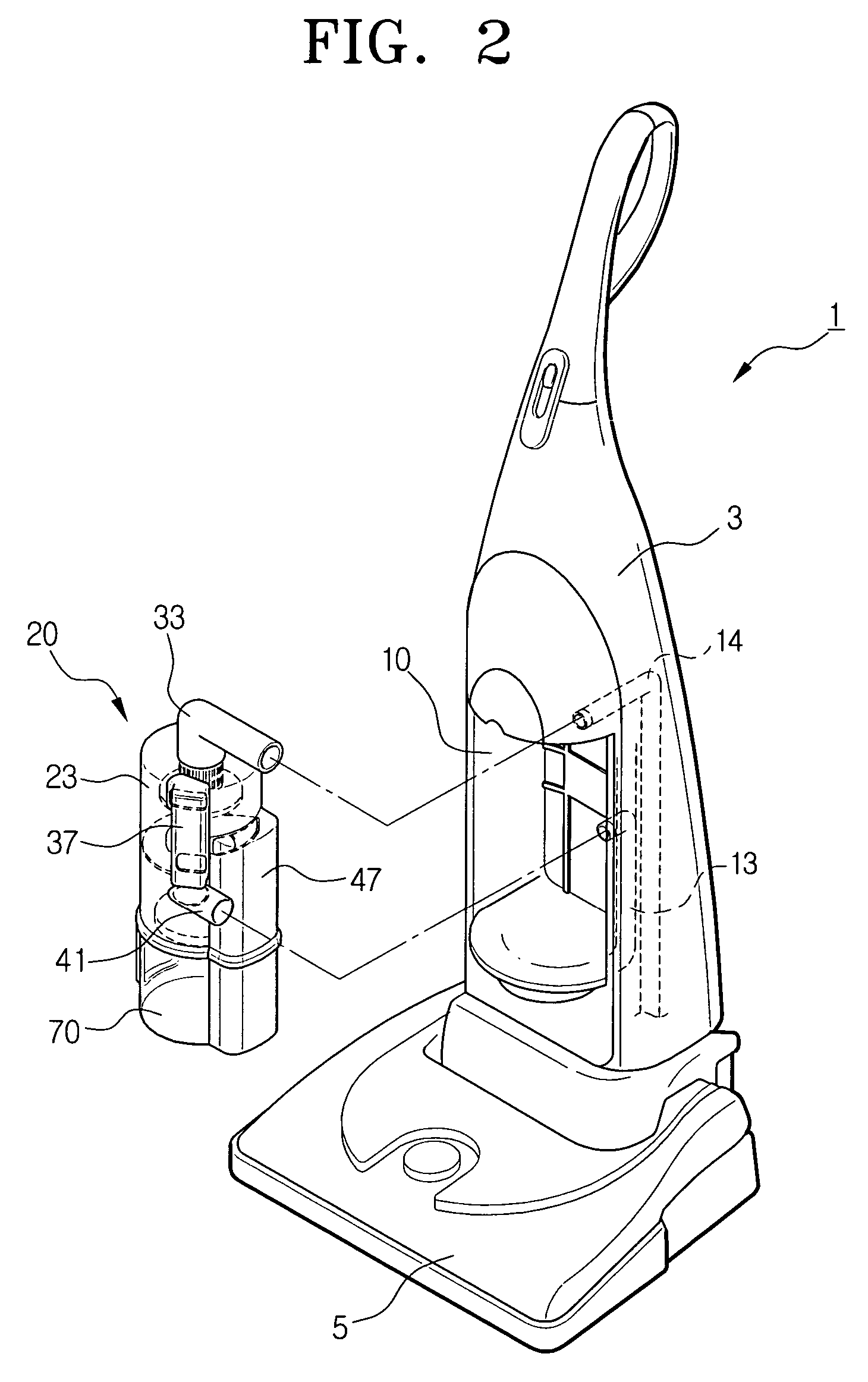 Cyclone type dust collecting apparatus of vacuum cleaner