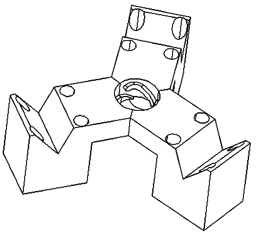 A plastic molding mold for a cylinder and its side irregular three-headed spiral groove