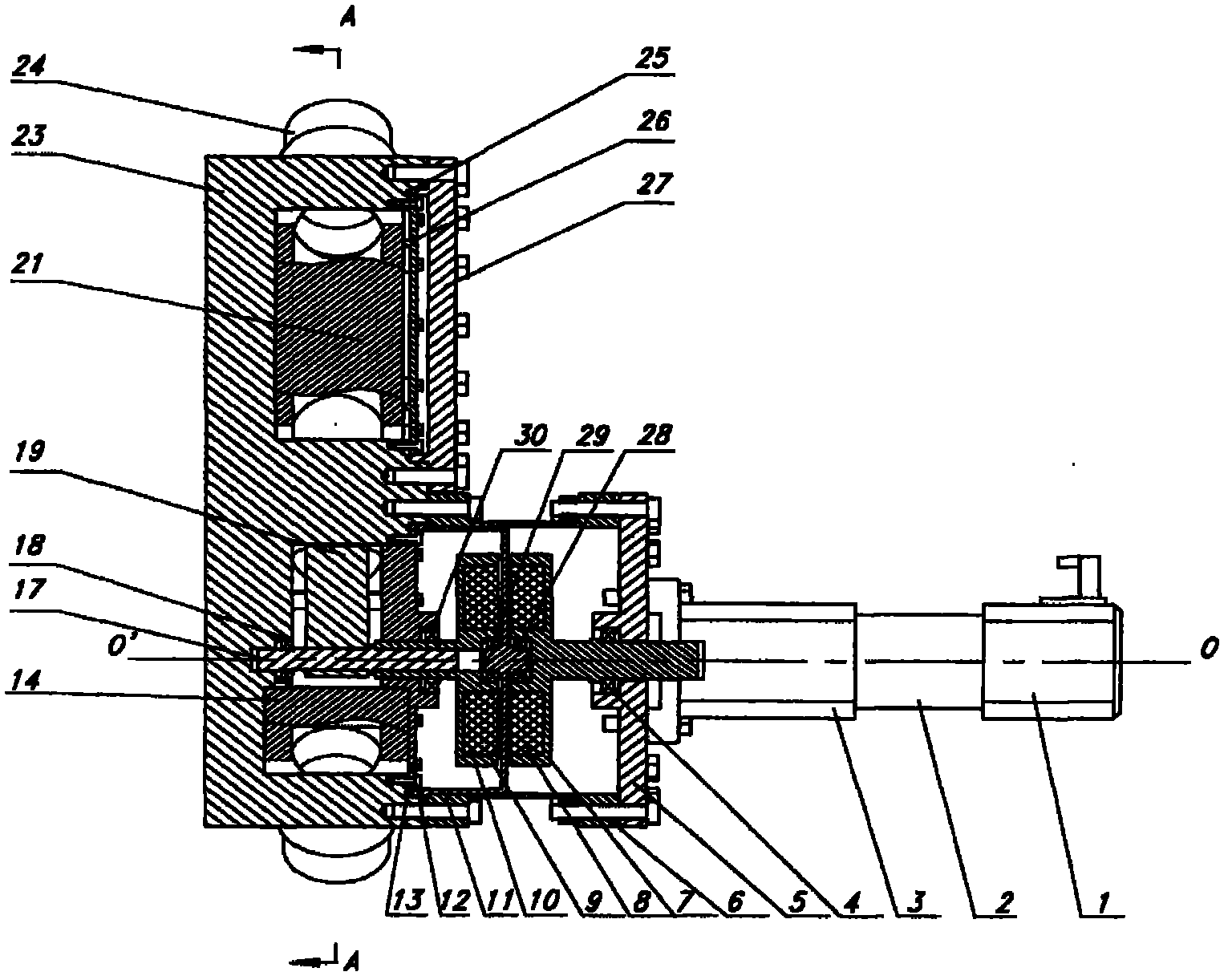 Cyclic bridging device of pebble-bed reactor fuel element pipelines