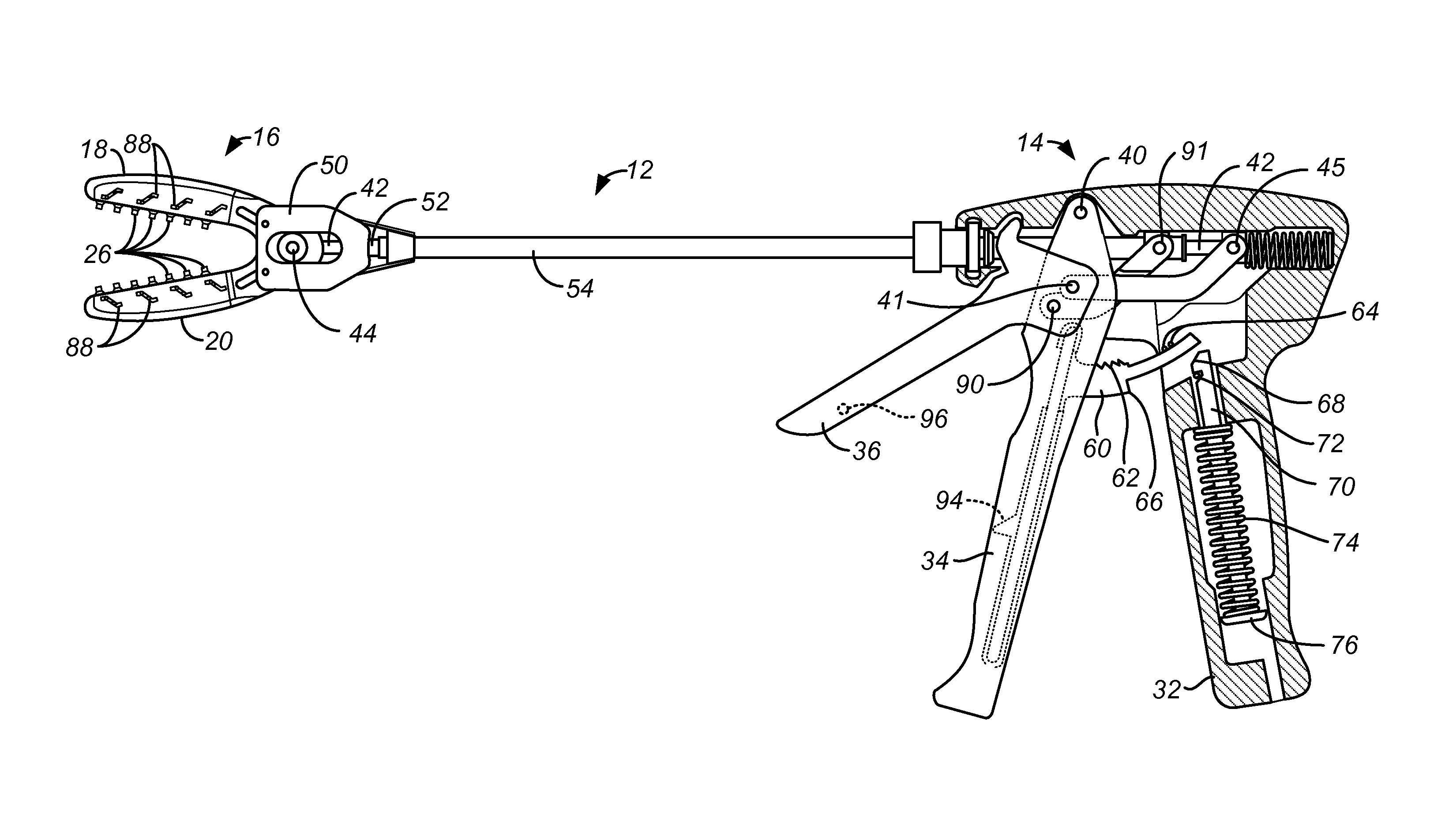 Delivery device and method for compliant tissue fasteners
