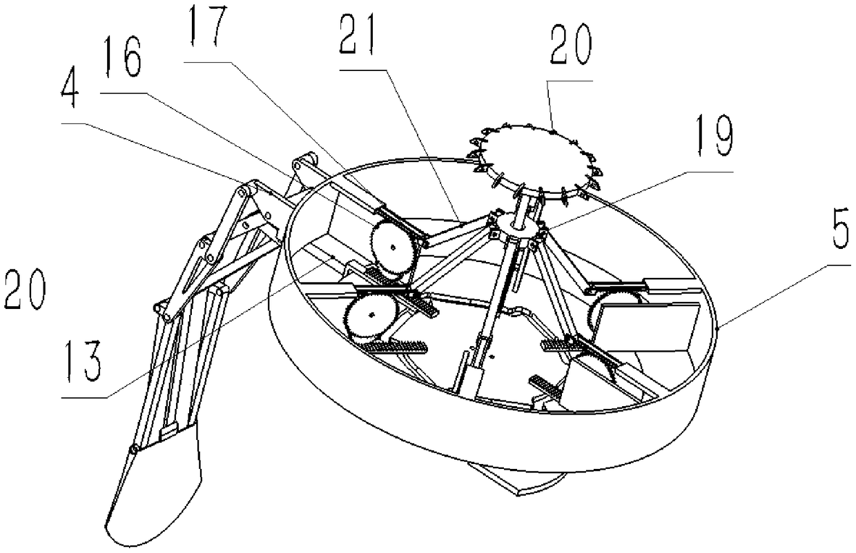 Deformable mechanical jellyfish based on cam-gear compound transmission