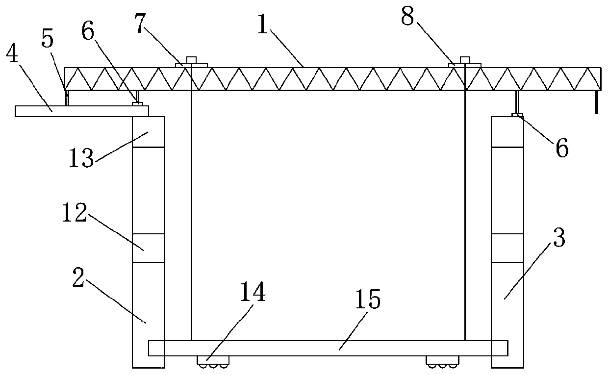 A hoisting method for a y-shaped bridge deck hoisting device for road-rail dual-purpose bridges