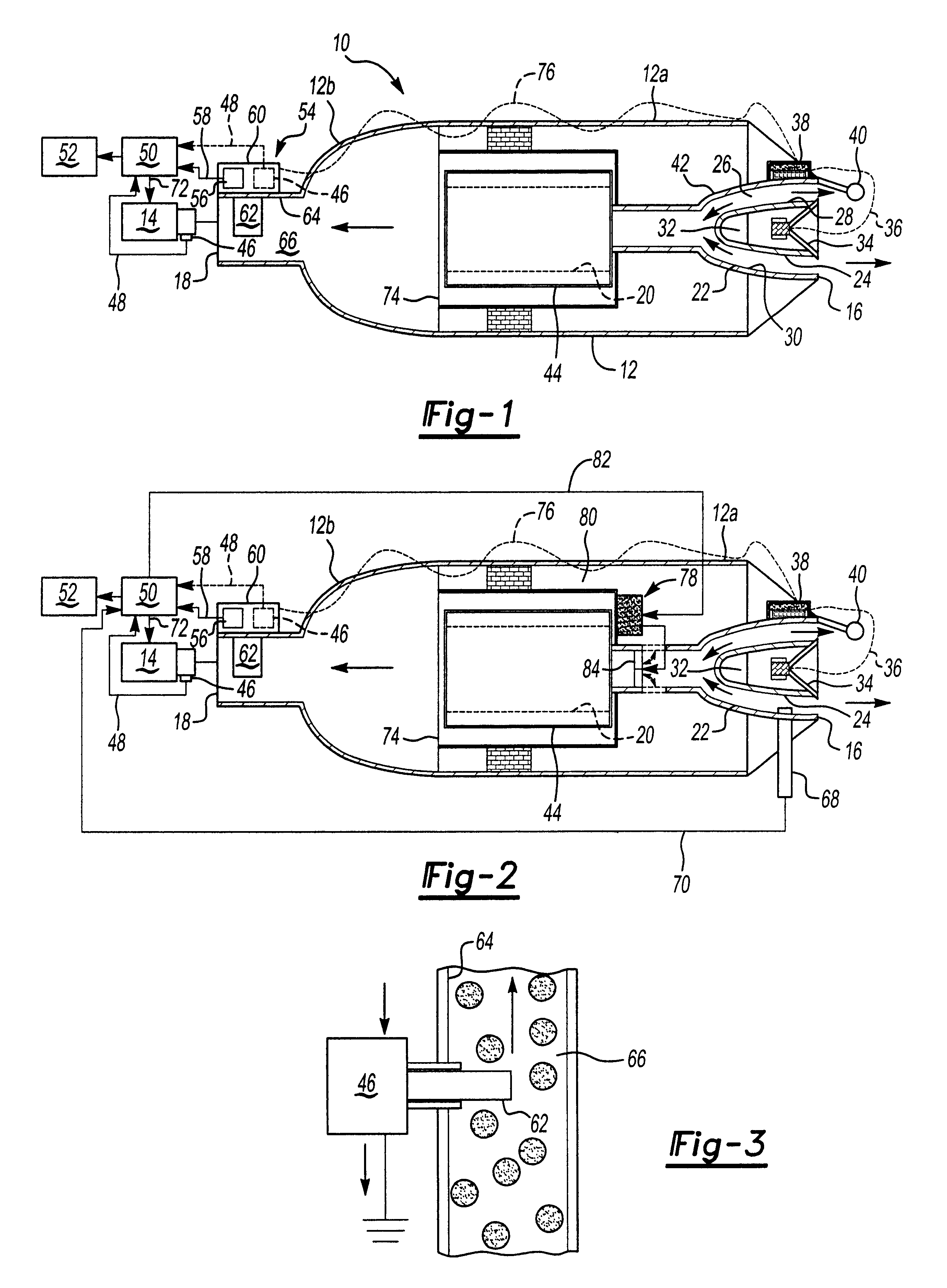 Dust sensing assembly air intake system