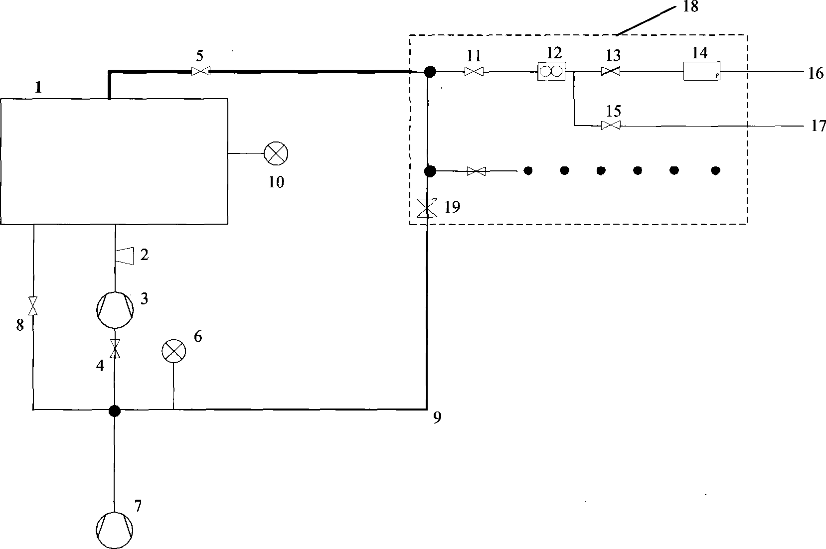 Air supply system of semiconductor process equipment and its gas flow calibration method
