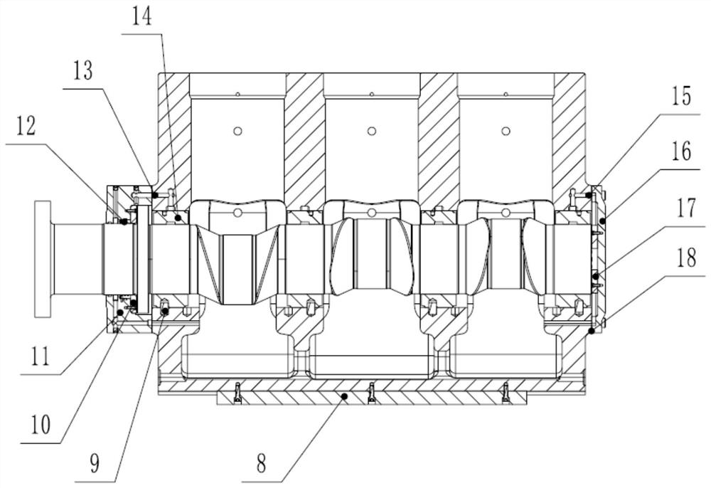 Large high-pressure oil pump cam box assembly