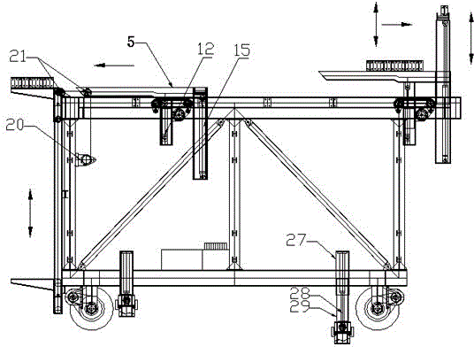Multifunctional tunnel construction trolley