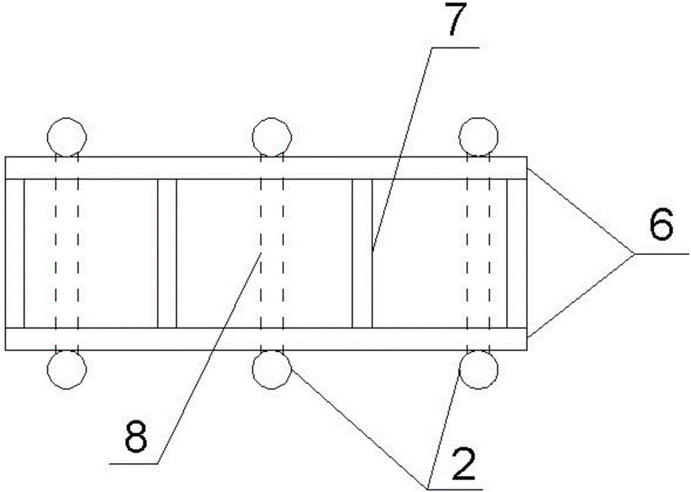 Concrete bearing platform used for steel-structure stand column