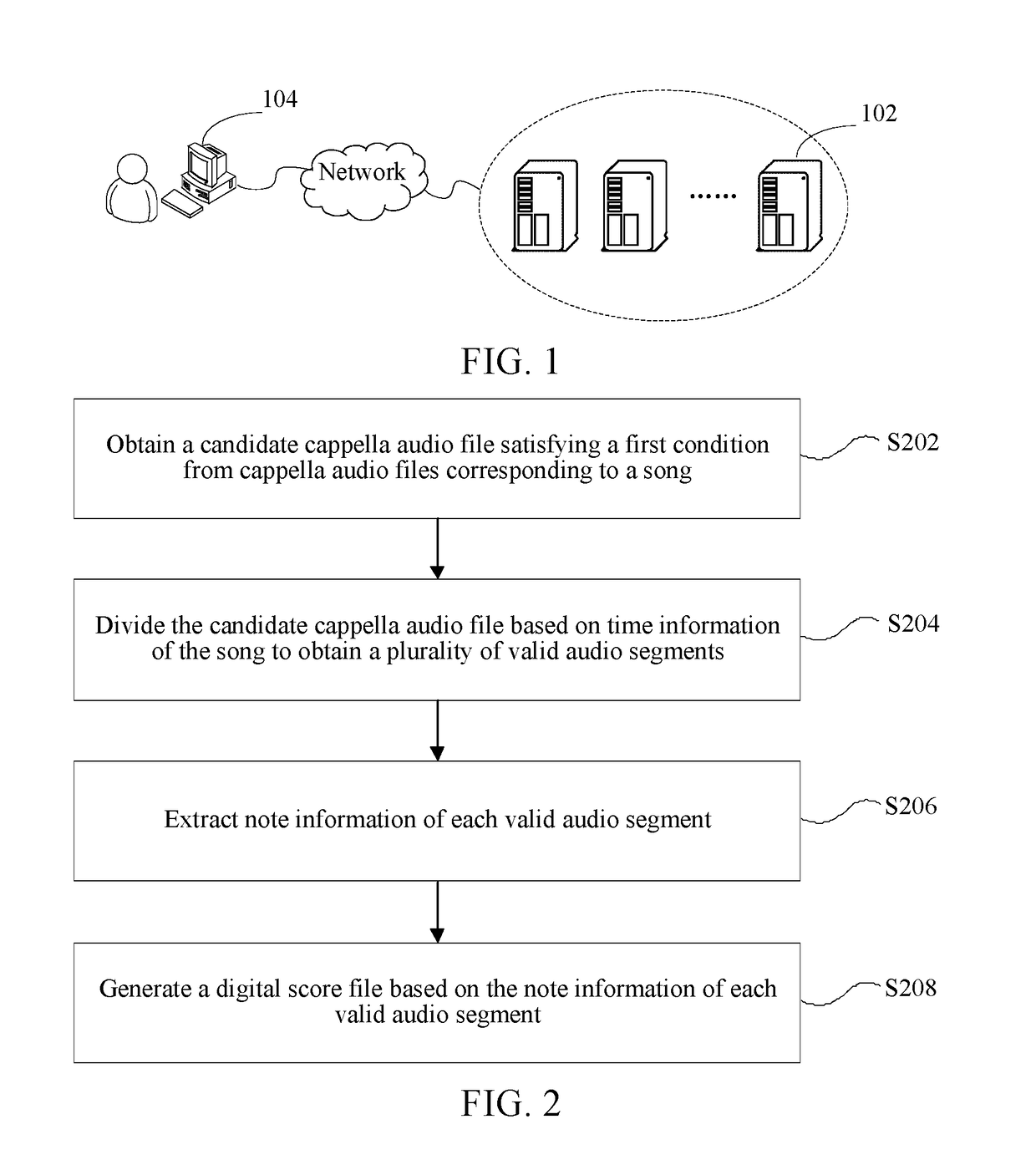 Method and apparatus for generating digital score file of song, and storage medium