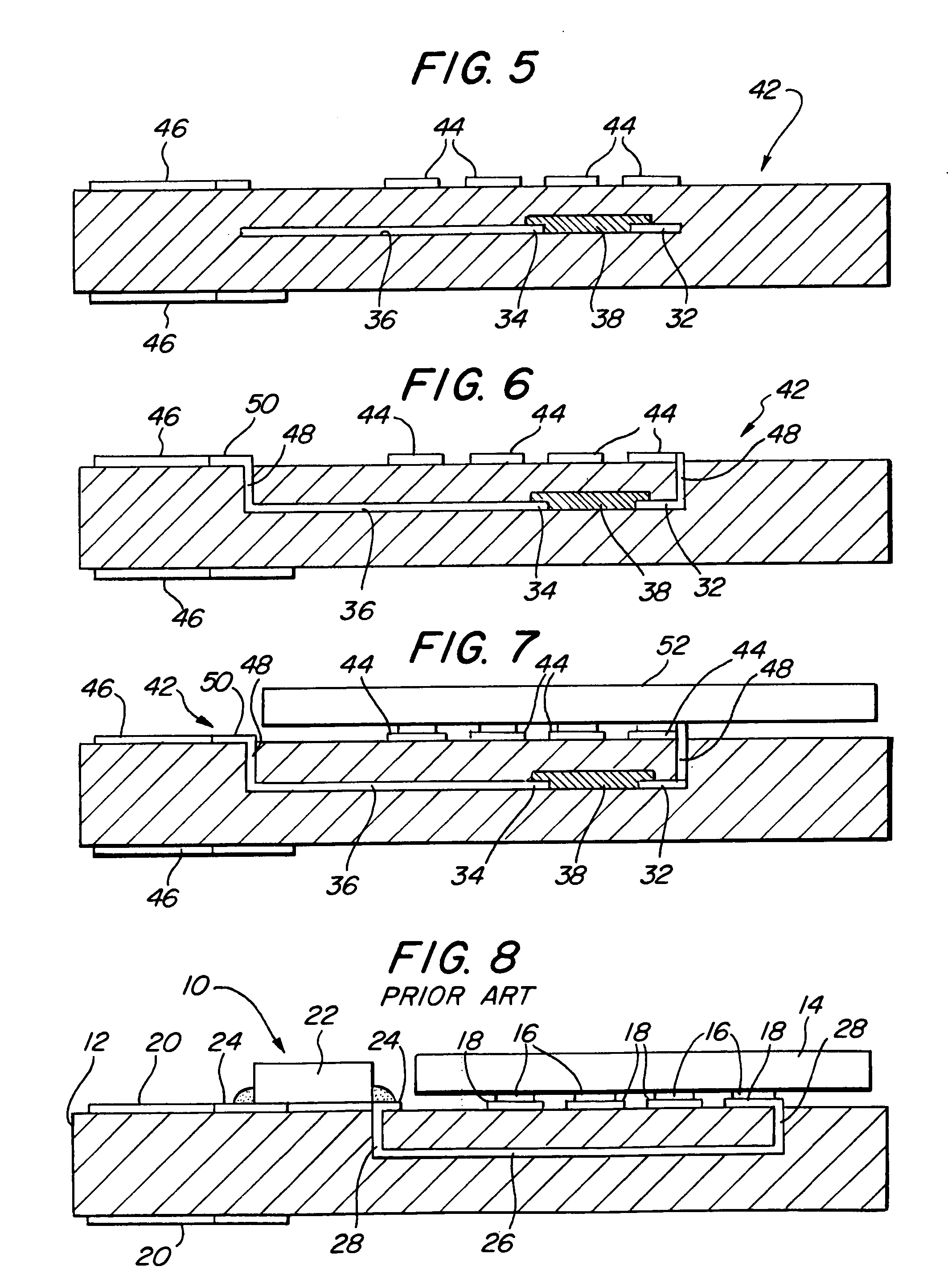 Printed circuit board memory module with embedded passive components