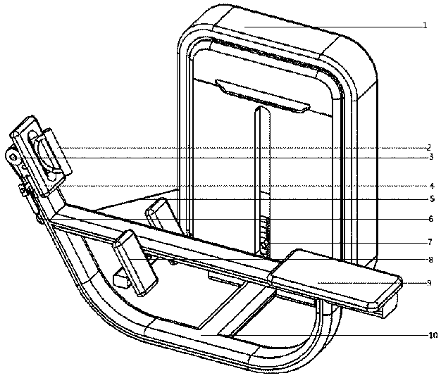 Rowing-simulating low-pull body-building equipment