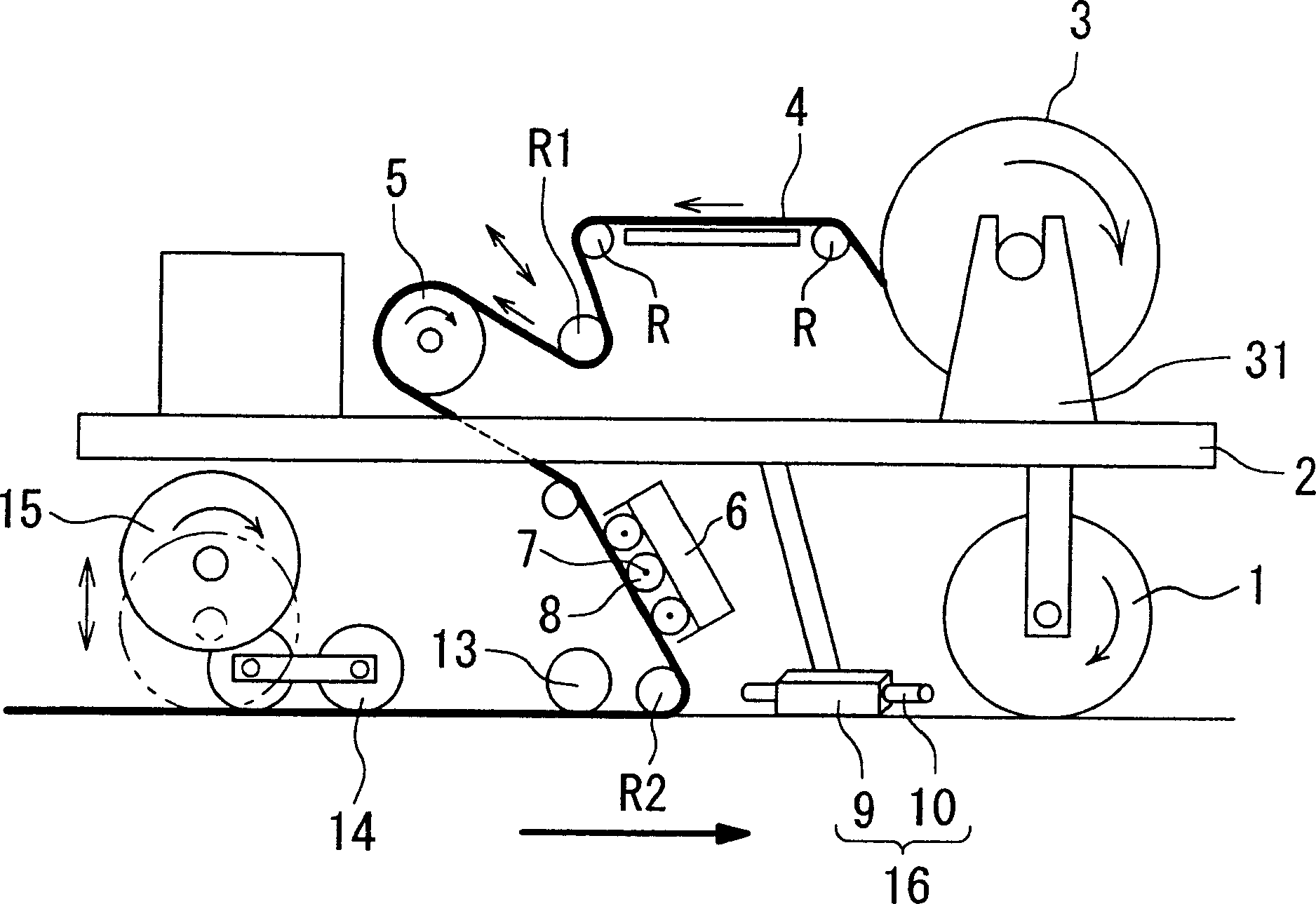 Waterproof sheet in-situ application machine