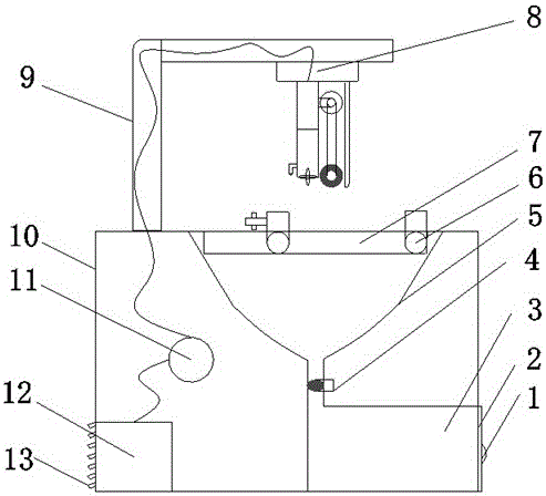 Cutting device with ash removing function