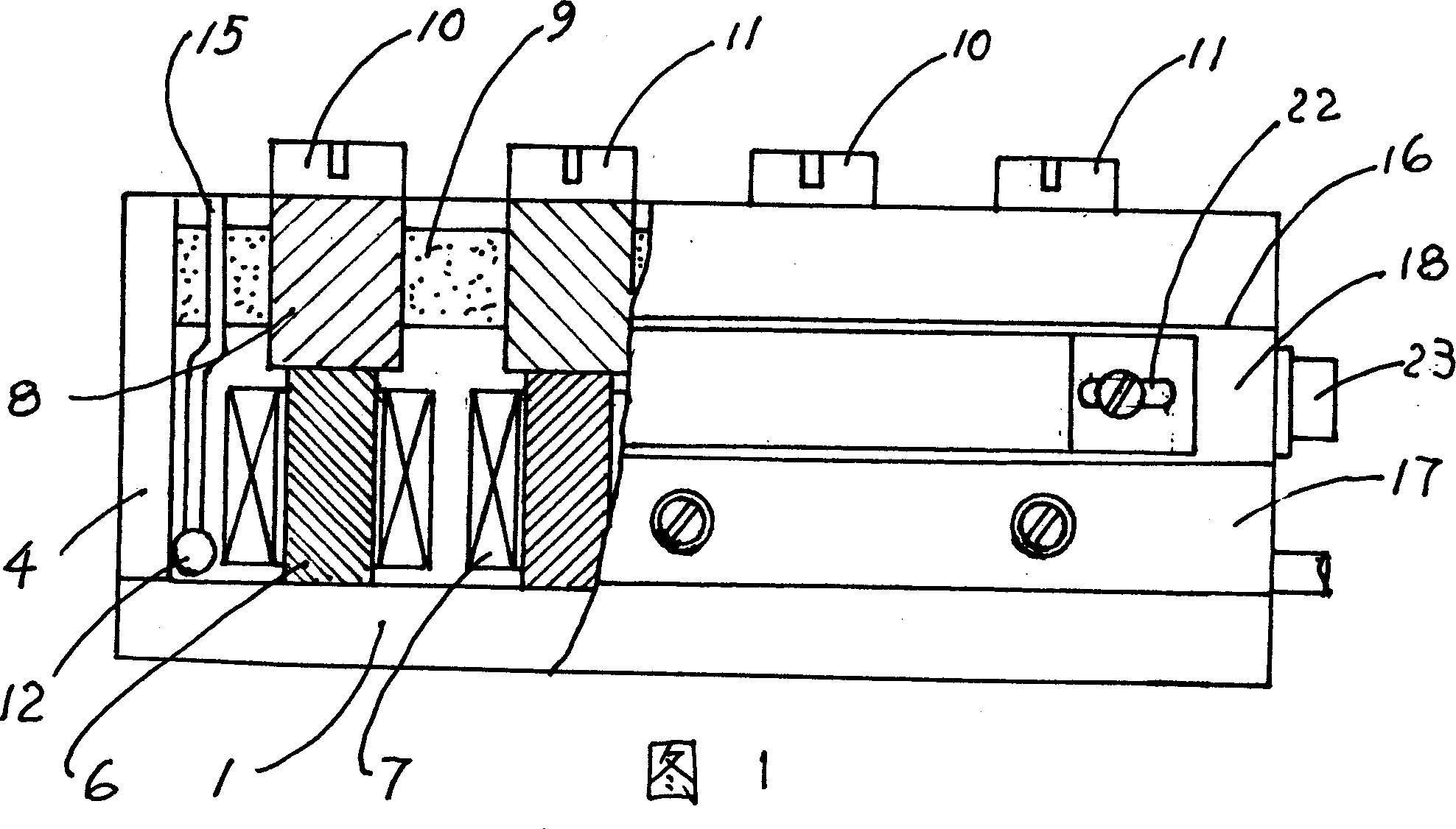 Electric permanent-magnet following clamp for delivery and its uses