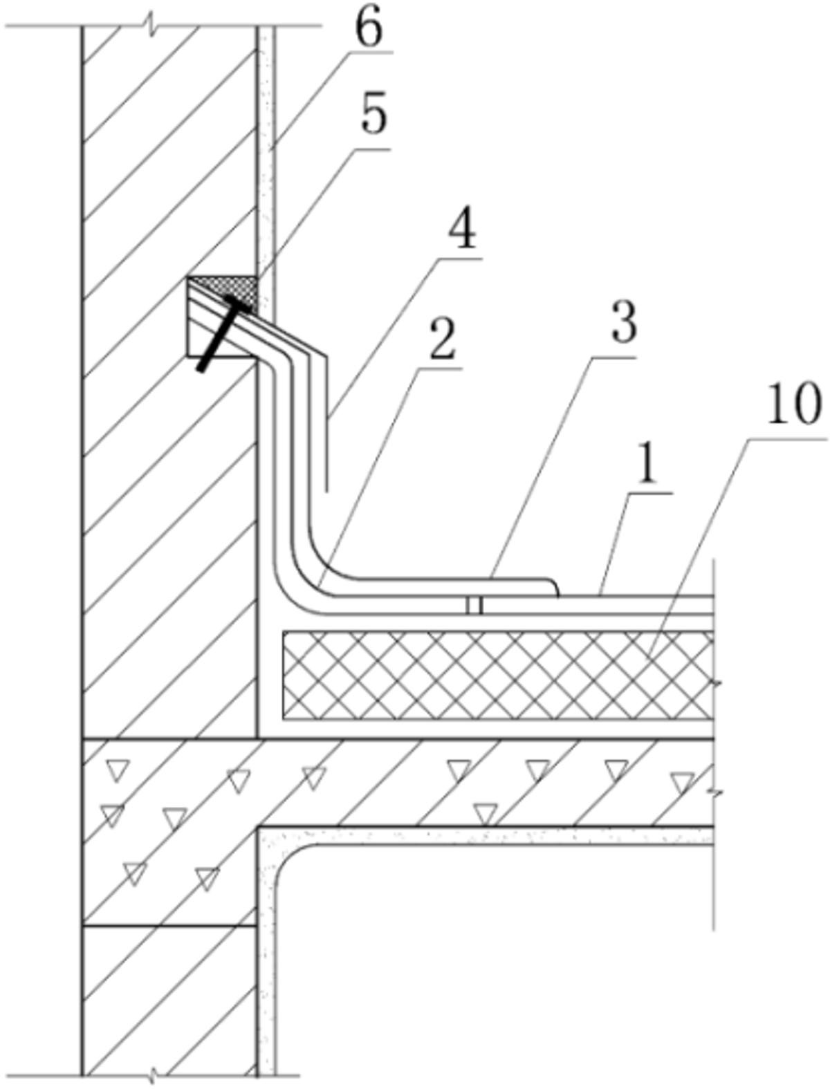 Method for repairing leaked coiled-material water-proof roof