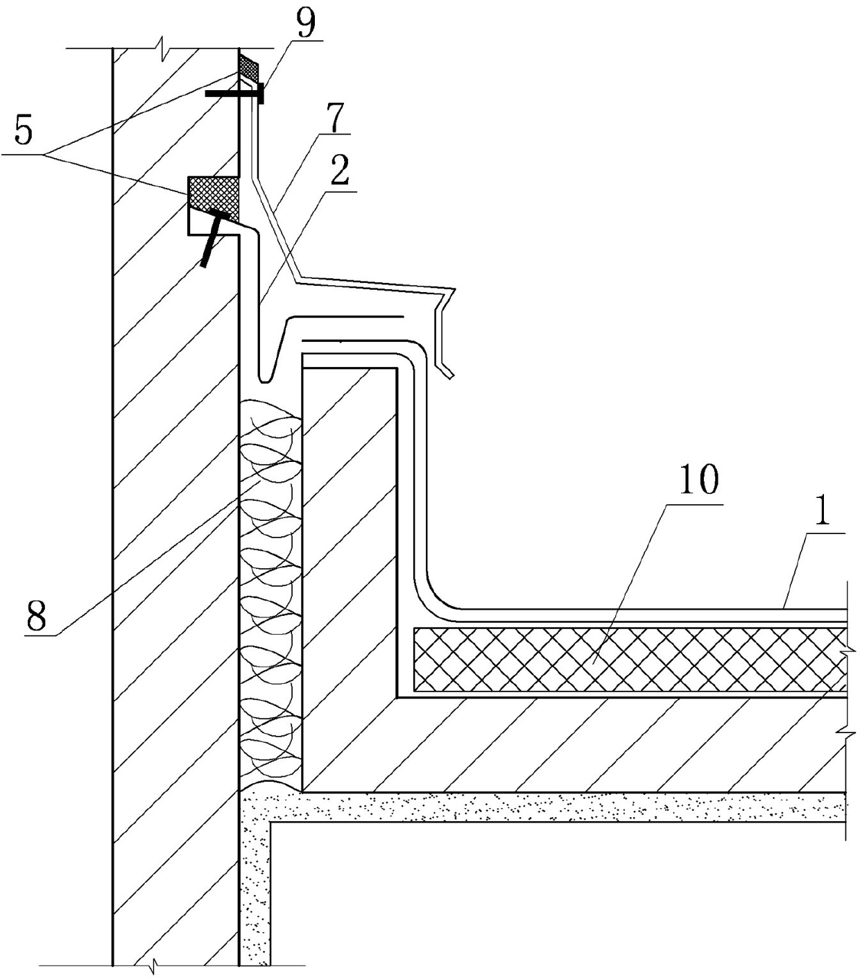 Method for repairing leaked coiled-material water-proof roof