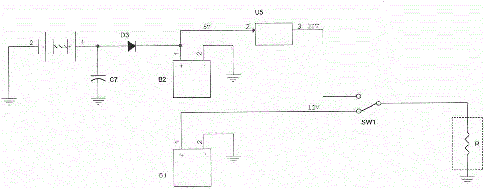 Vehicle-mounted terminal intelligent power supply system