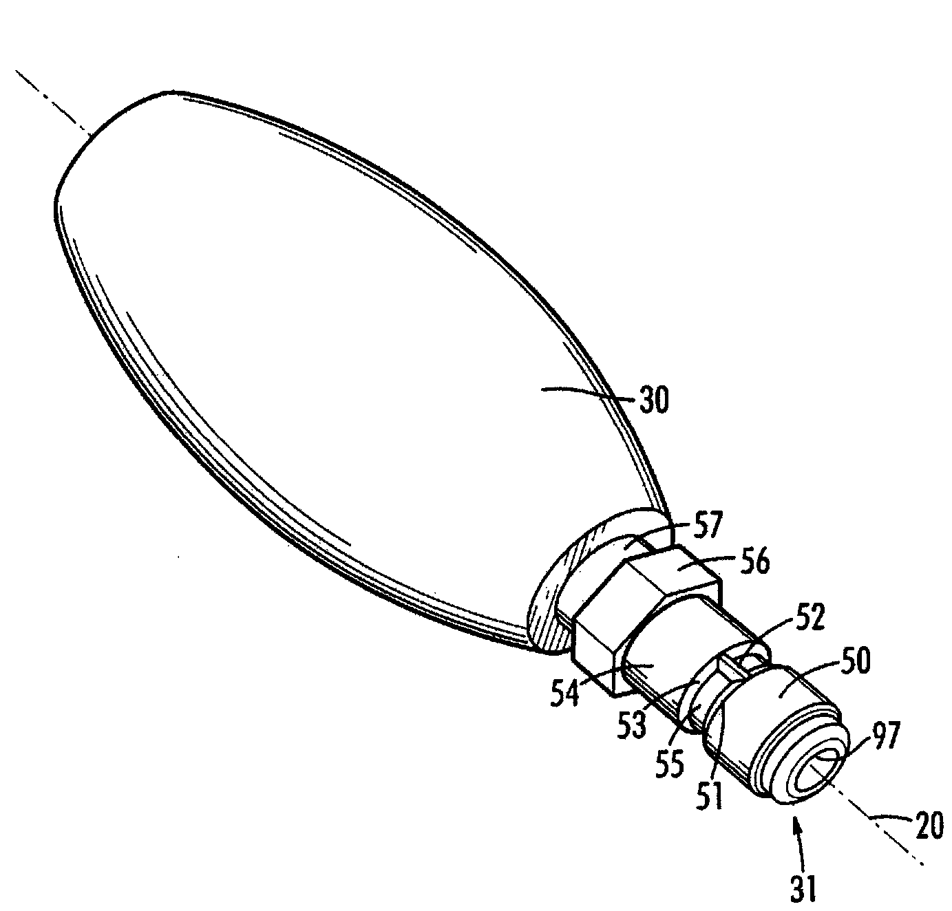 Non-rotating coupling device