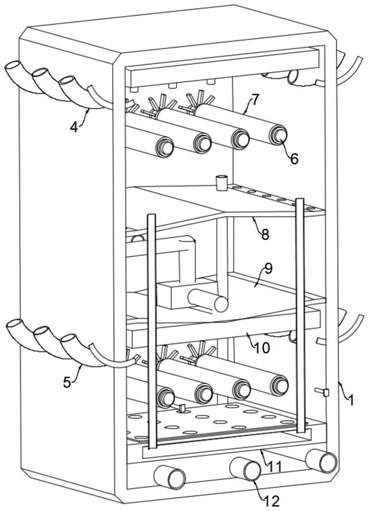 Knitwear dyeing and drying integrated device