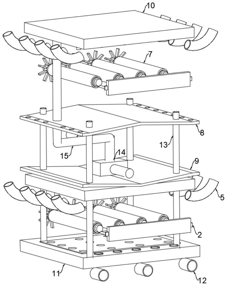 Knitwear dyeing and drying integrated device