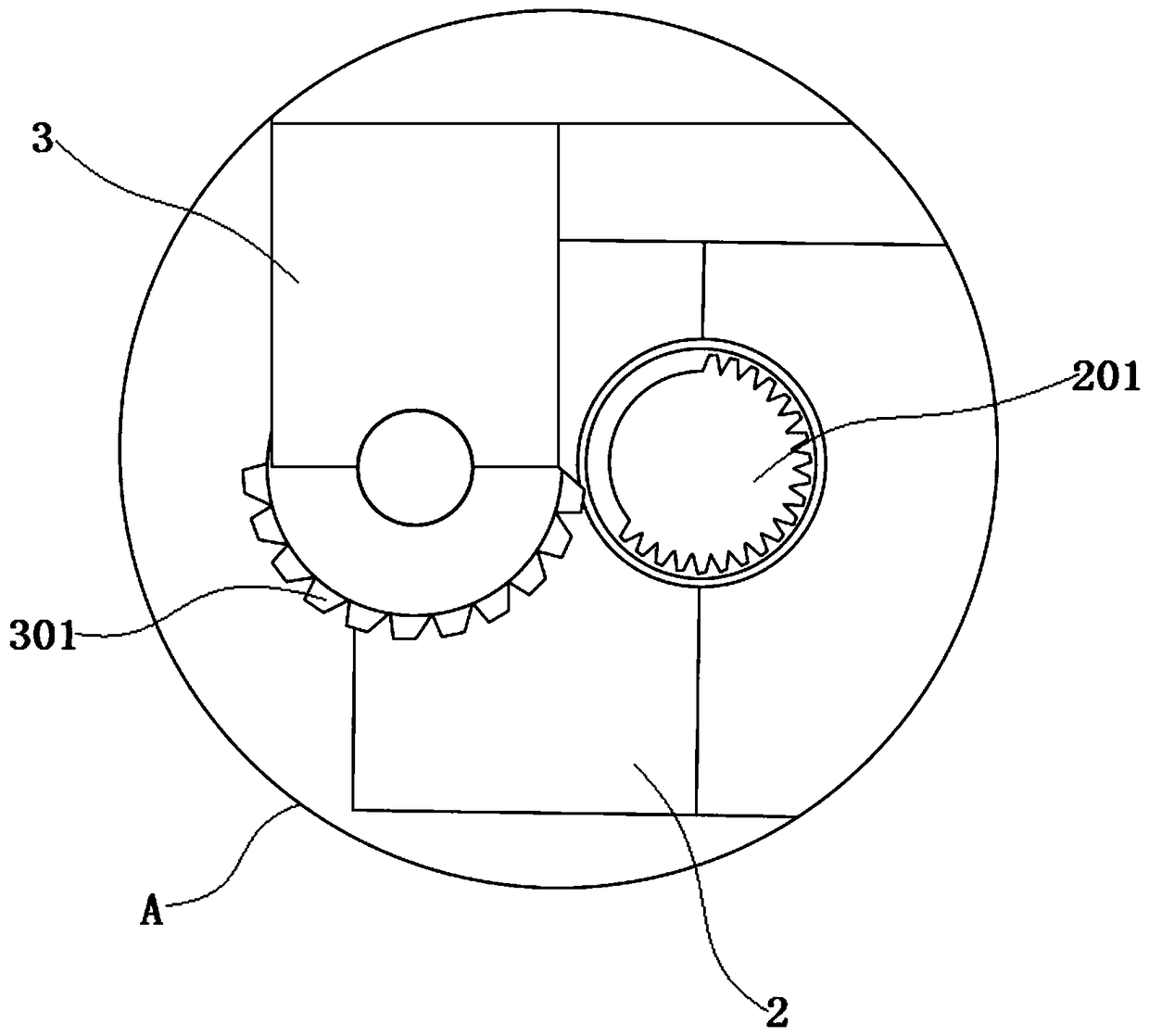 Automatic door opening and closing device of dual-motor refrigerator