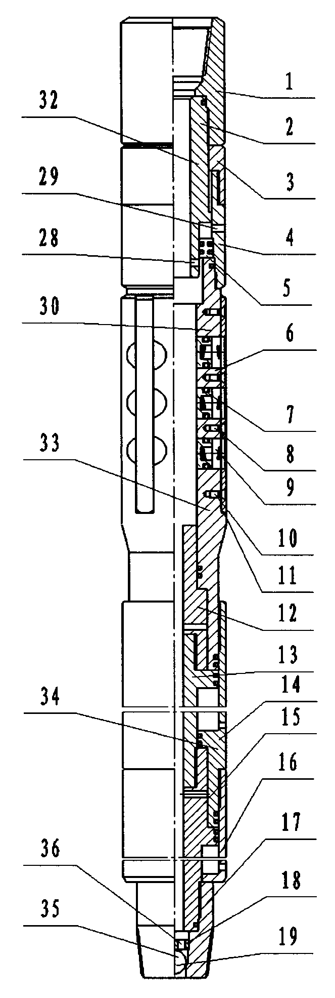 Anchoring ball type casing truing unit and truing method thereof