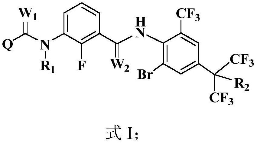 M-diamide compound and application thereof