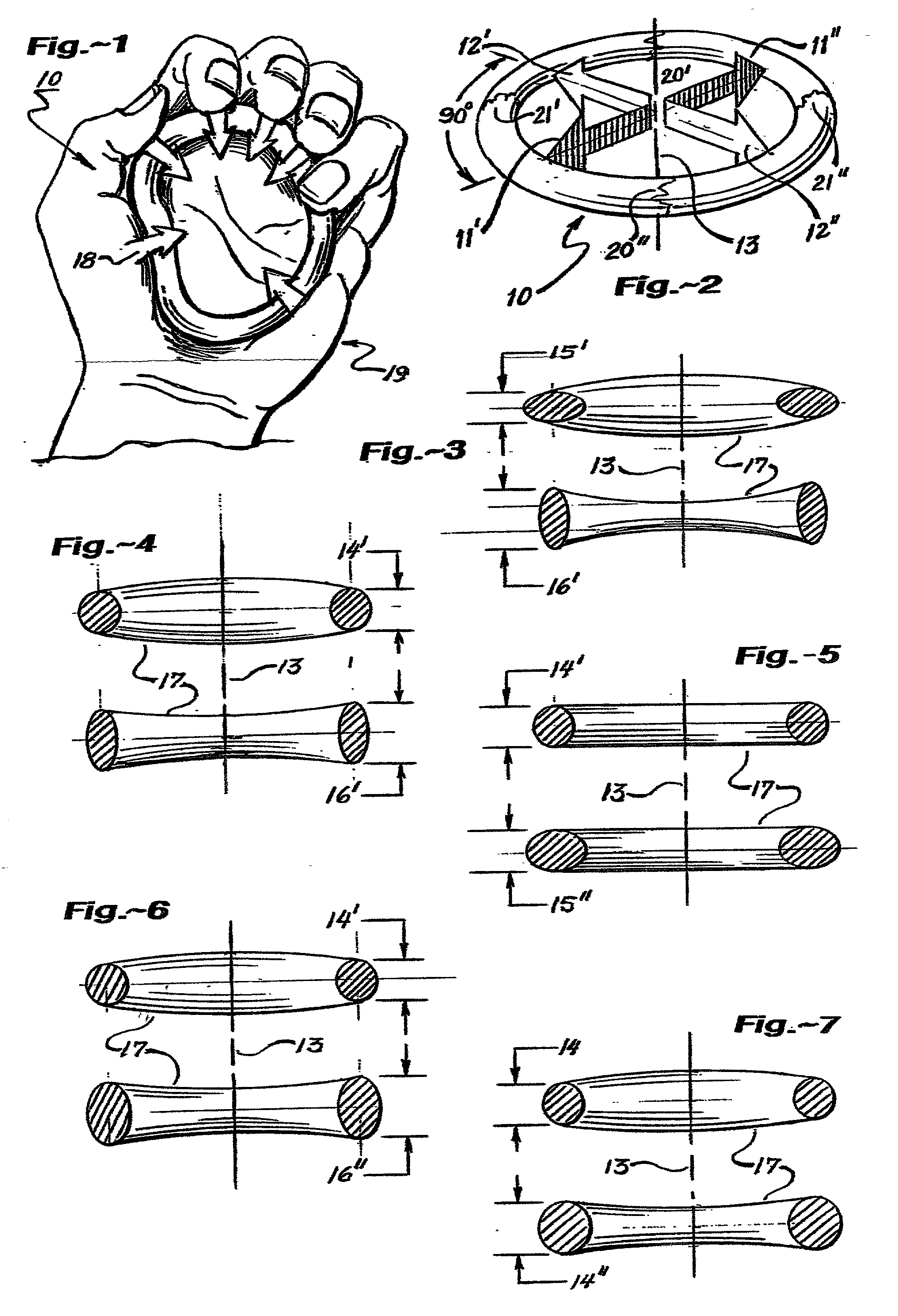 Pocket-portable hand-strengthening ringlet