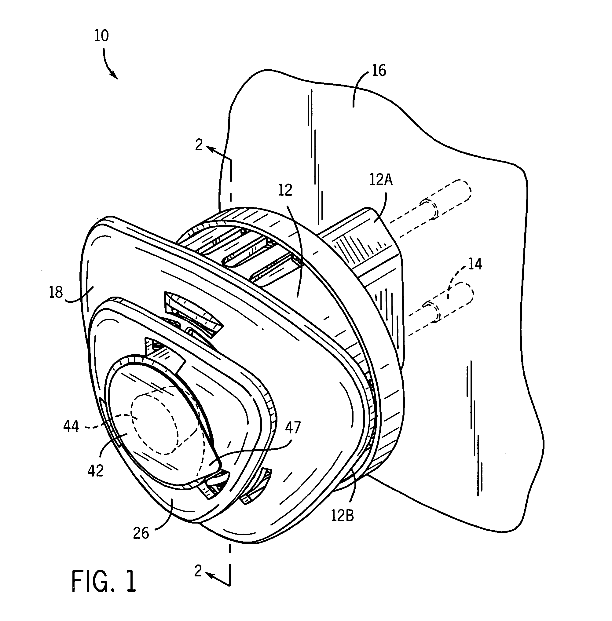 Air treatment device with heated volatile dispenser