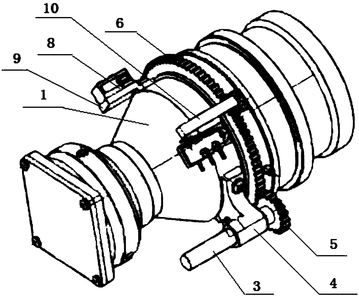 A structure for automatically adjusting the aperture diameter of a diaphragm