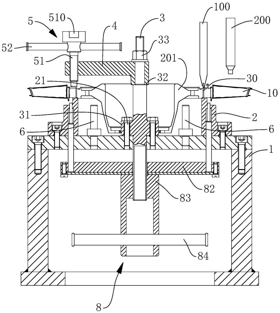 Turbine rotor locking plate assembling device and using method thereof