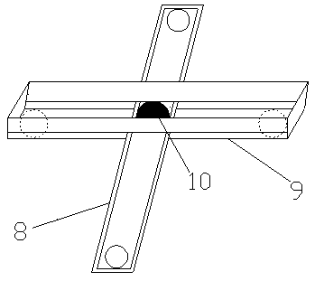 Stereo restoration device for submerged plants at different water levels with rigid substrates