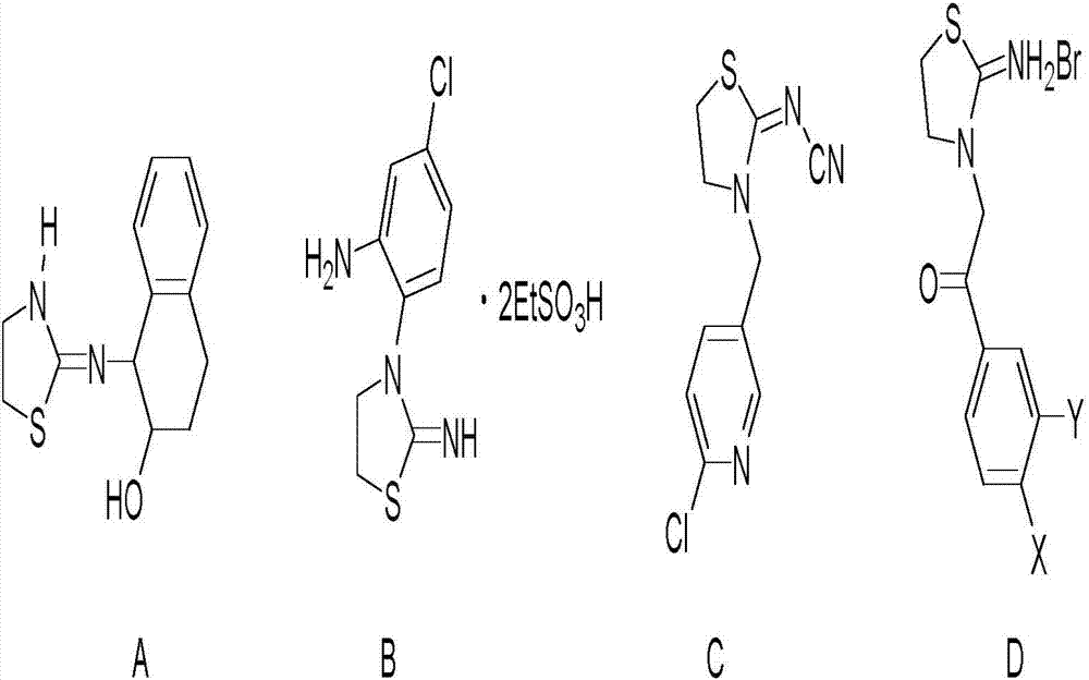 Synthetic method of visible light catalytic 2-imine thiazoline derivatives