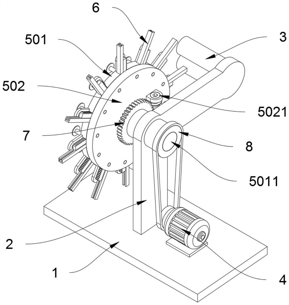 Original thread hair-sticking winding device based on textile processing