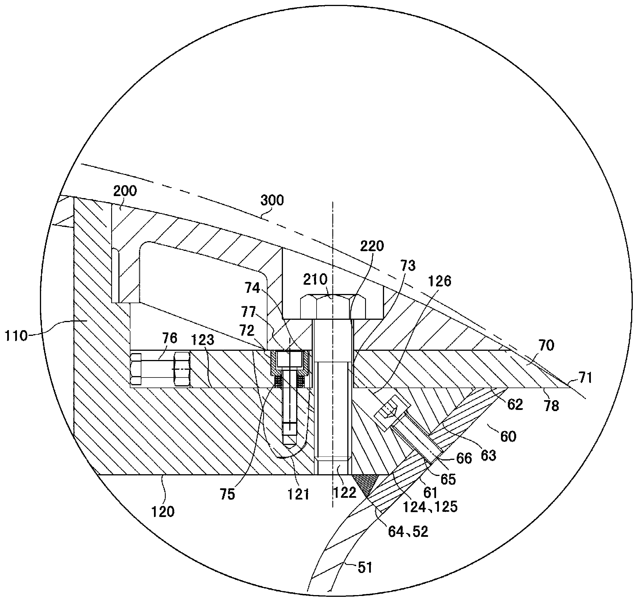 Method for preventing knife drum from being abraded