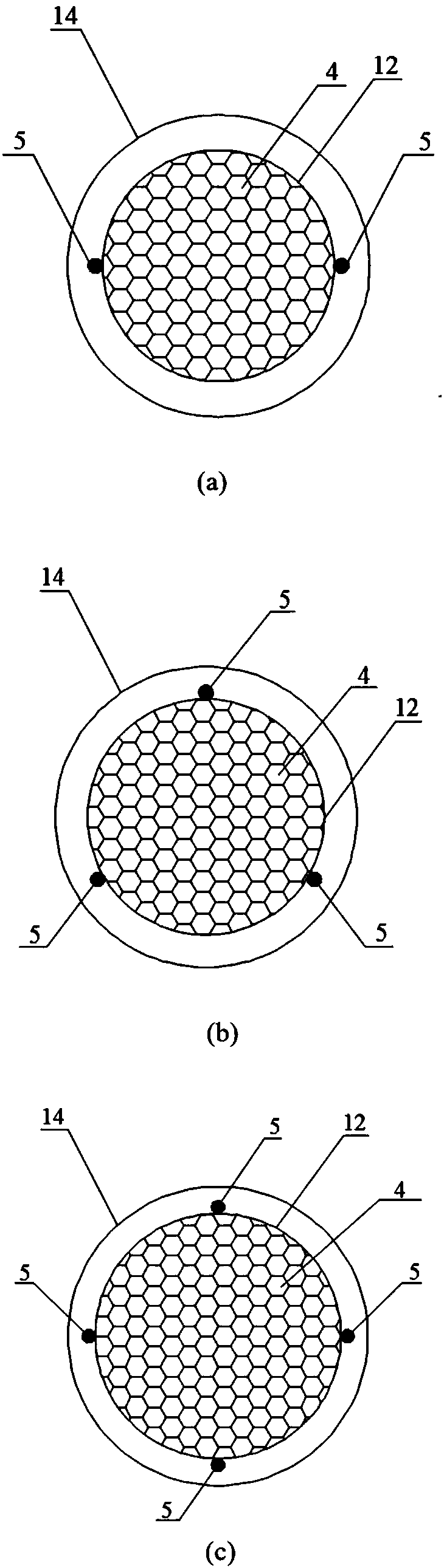 Multi-direction collision energy-gathering multi-point initiation method for reducing the foundation of deep hole bench blasting