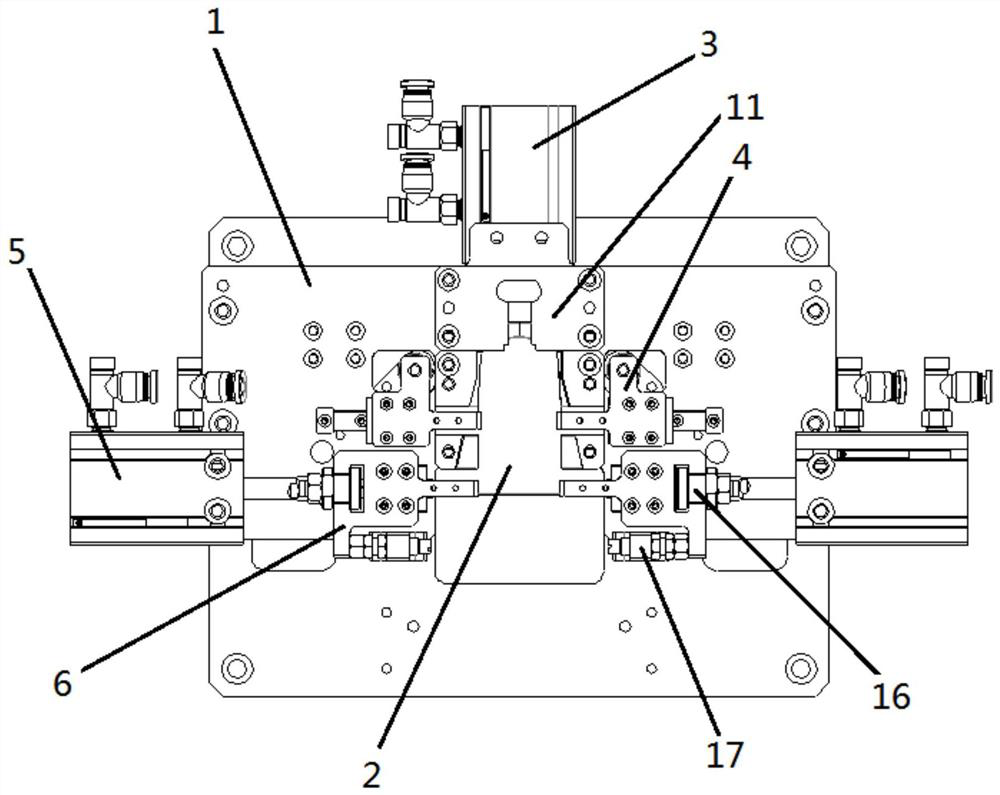 Plastic fastener pressing device