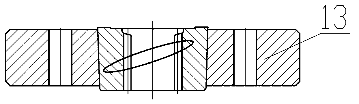 Spline gear cold extrusion one-step molding device