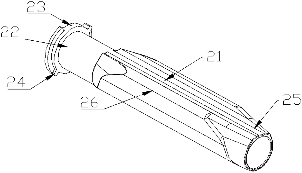 Tibia intramedullary nail sleeve tube device used for suprapatellar approach