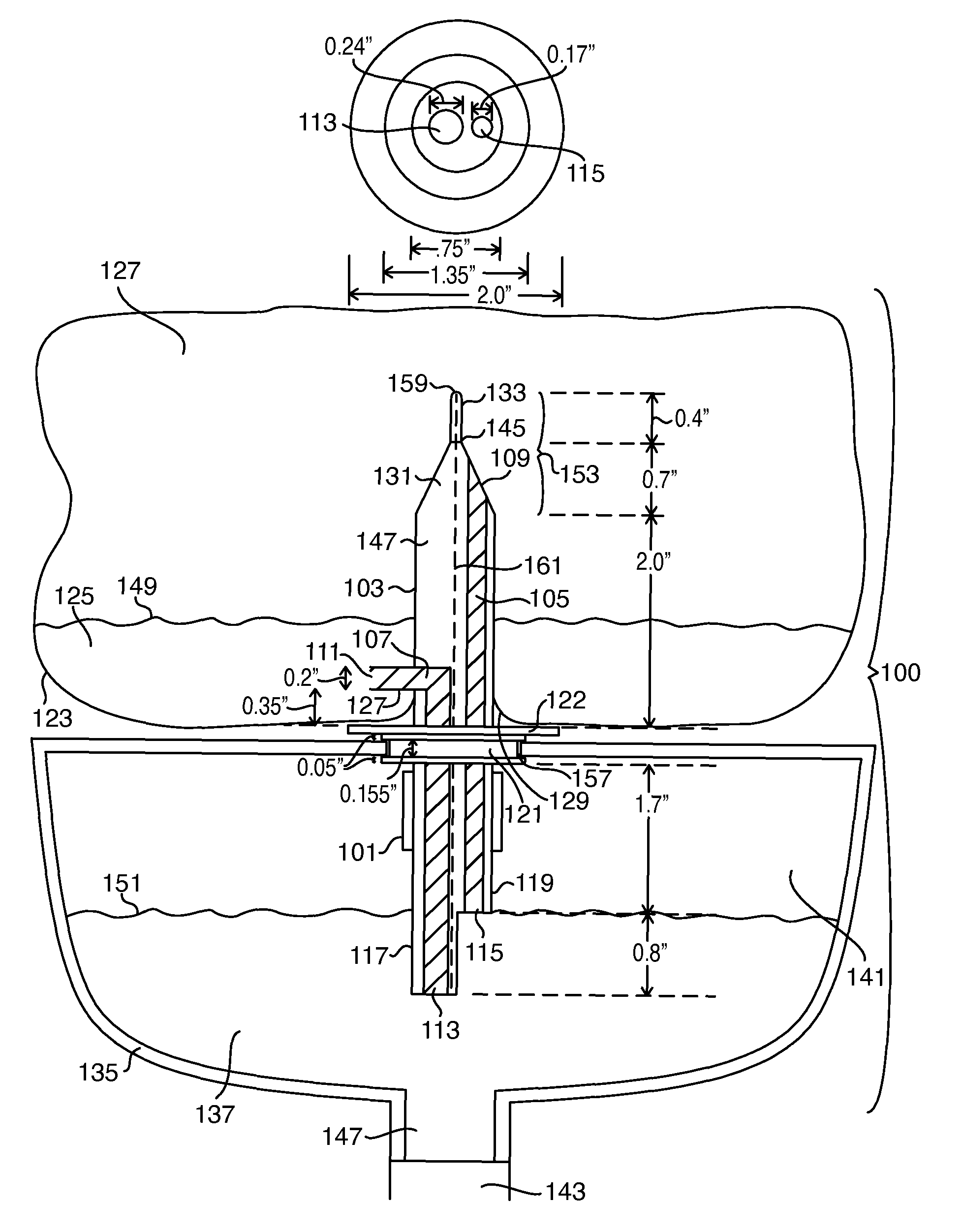 Multiple channel single spike for a liquid dispensing system