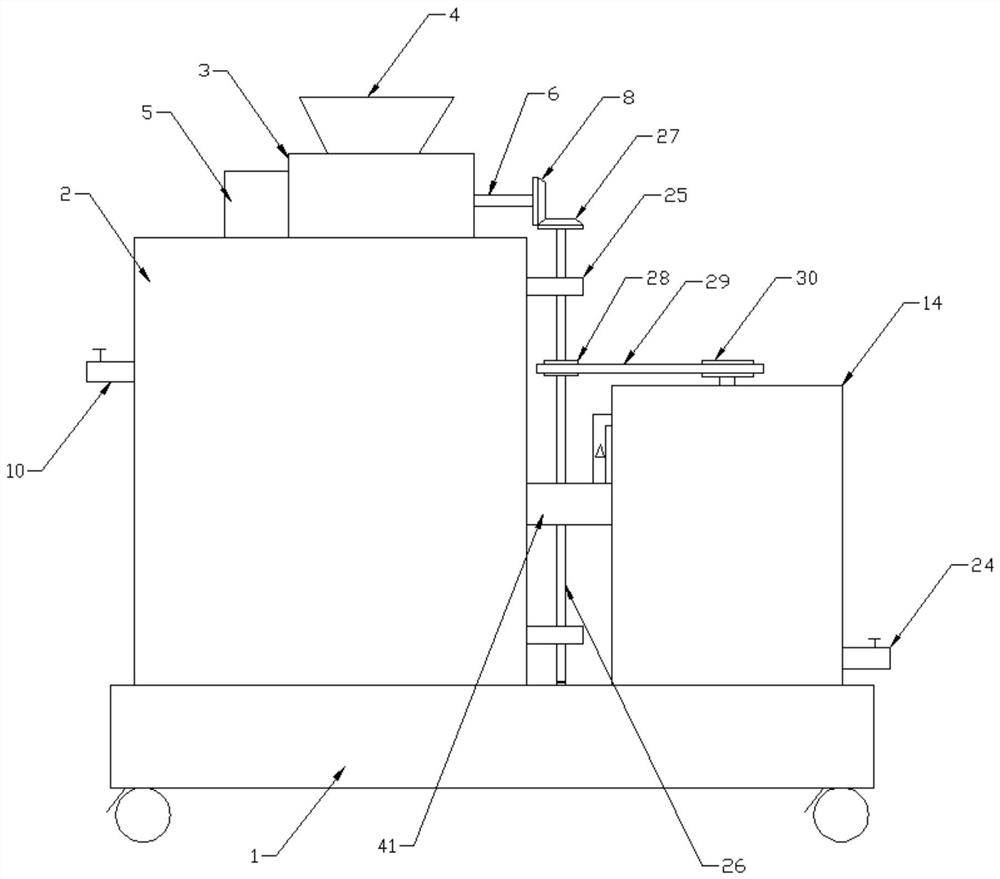 Multistage filtering equipment for impurities in industrial wastewater