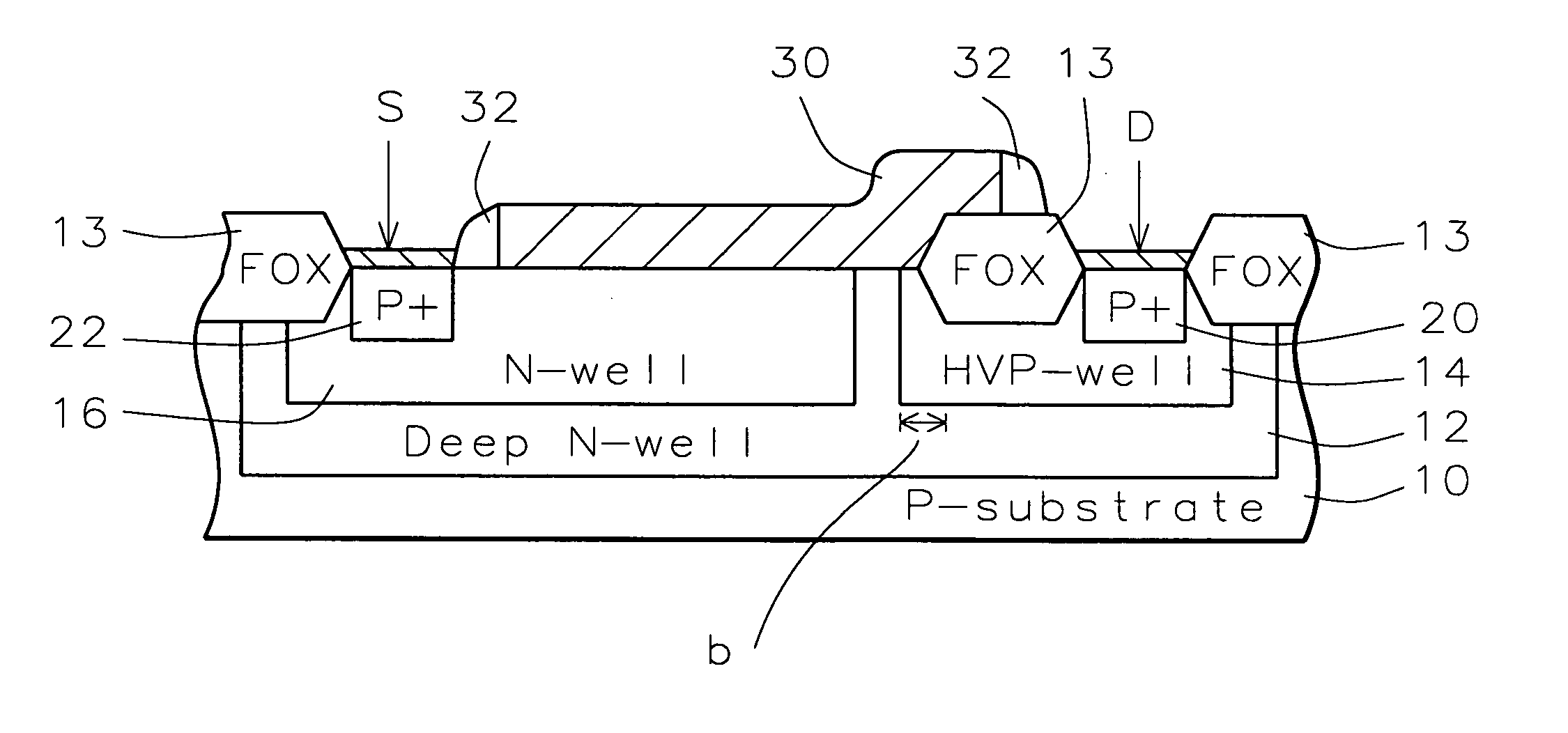 High voltage device embedded non-volatile memory cell and fabrication method