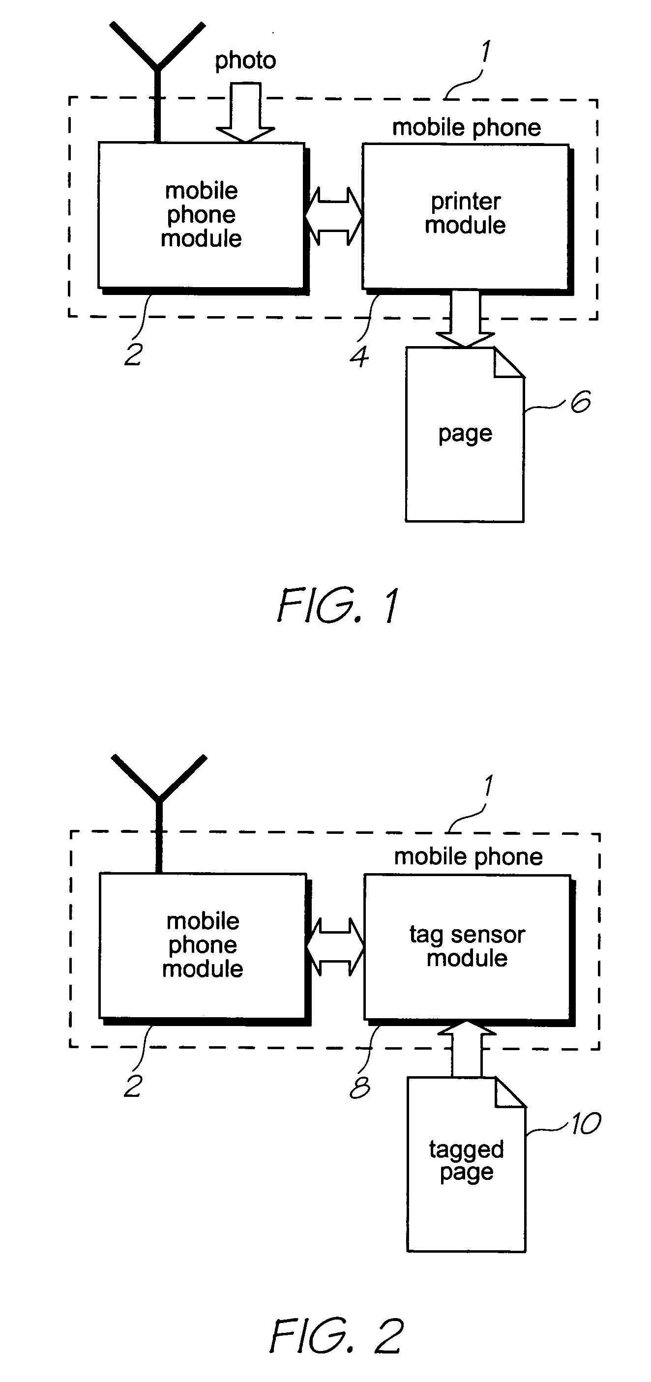 Mobile device with printhead for receiving data via modulate light signal