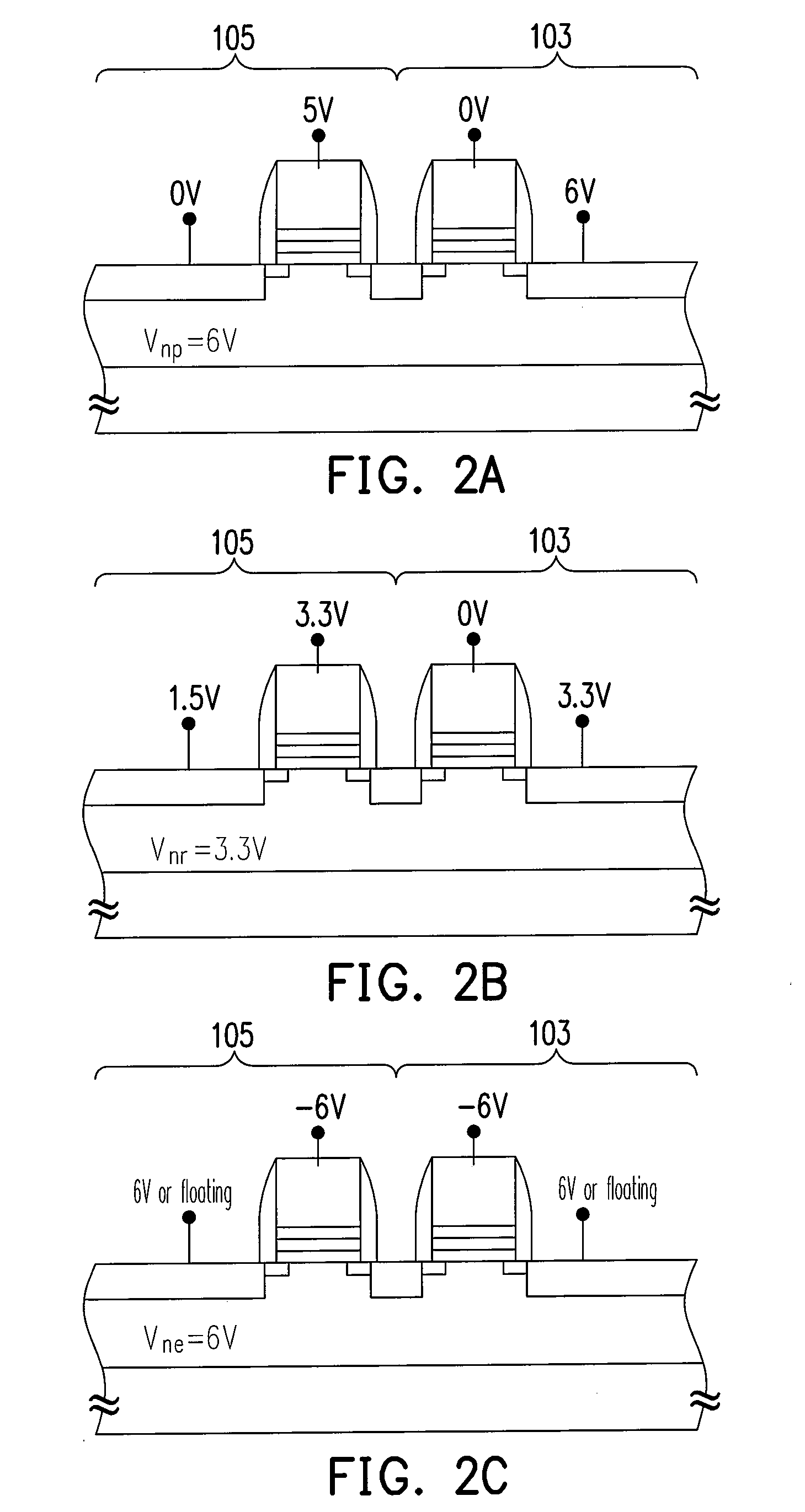 Operating method of p-channel non-volatile memory