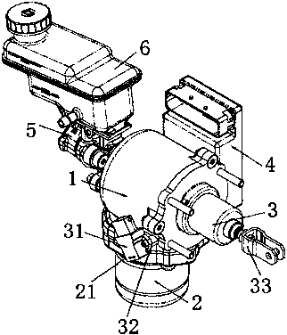 Motor protection type electric-controlled brake booster